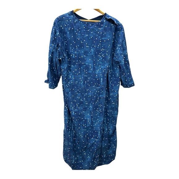 SILVERTS Men's Flannel Hospital & Home Care Gown (two gowns in this listing) - Picture 5 of 15